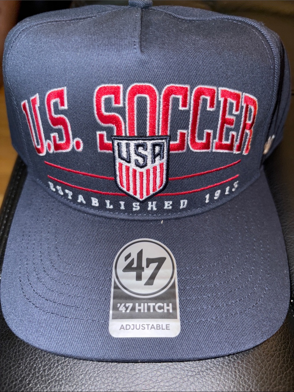 47 U.S. Soccer Navy Hat with Red and White Accents